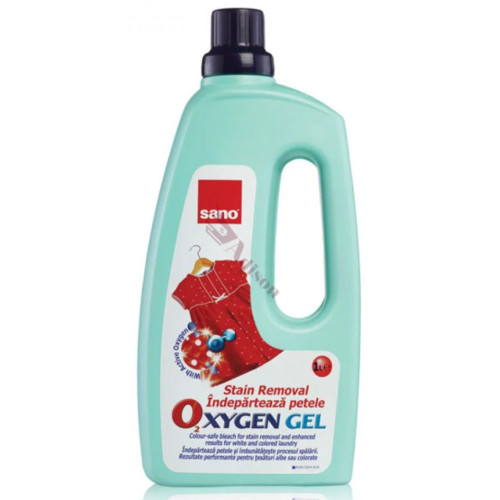 Гелевий плямовивідник Sano Oxygen для кольорової білизни, 1 л
